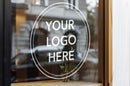 Custom Storefront Window Business Logo Decal | Personalized Vinyl Sign