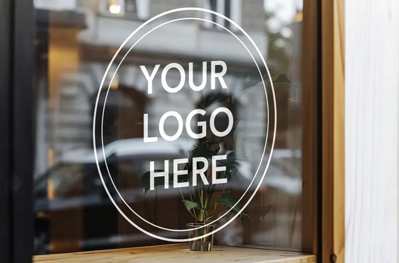 Custom Storefront Window Business Logo Decal | Personalized Vinyl Sign