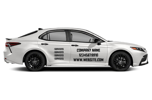 Decal Vehicle Letters Commercial signs and vinyl lettering decals