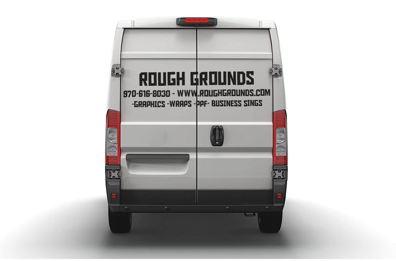 Custom Vinyl Lettering Decals for Dodge Ram ProMaster