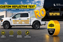 Custom Reflective Text & Lettering Decals for Vehicles | Rough Grounds
