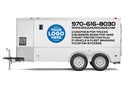 Custom Business Signs & Logo Decals for 7' x 20' Enclosed Trailers