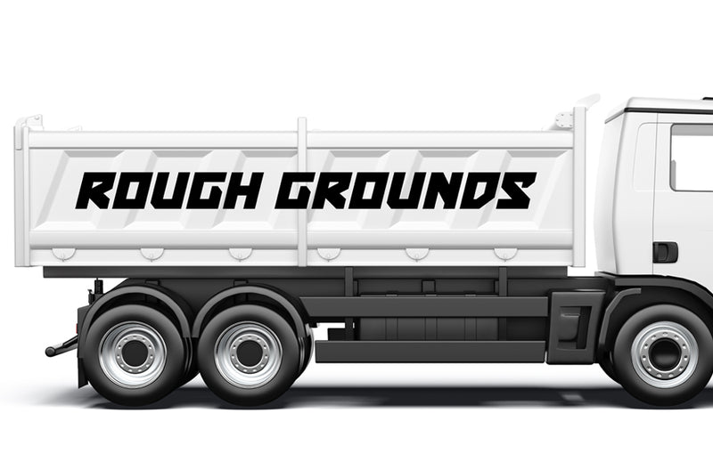 Custom business signs and vinyl lettering for Dump Truck