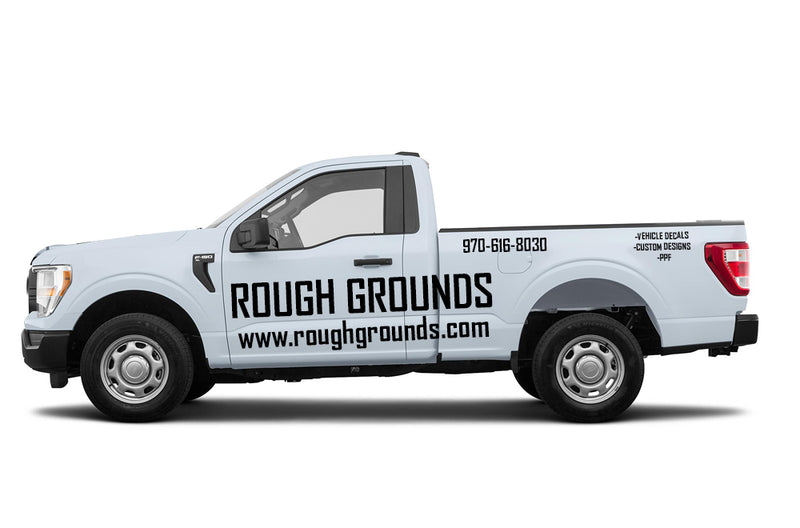 Custom business truck signs,decals lettering for regular cab pickups