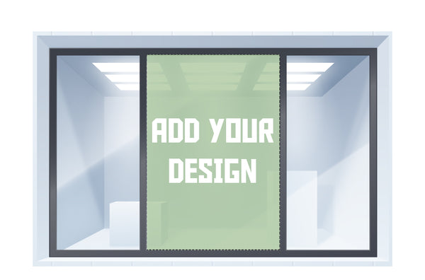 Custom business window wrap graphics
