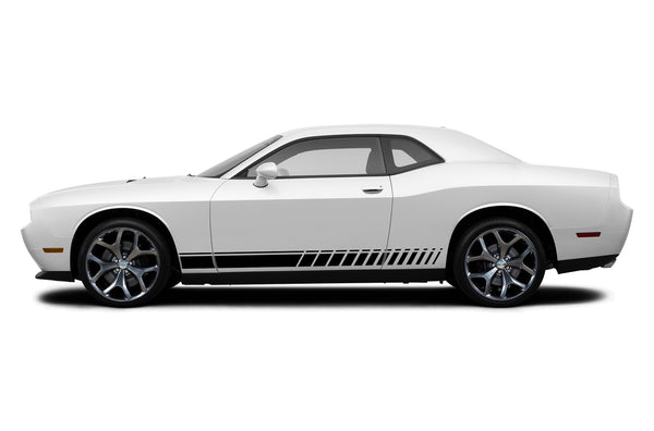 Lower side speed stripes graphics decals for Dodge Challenger