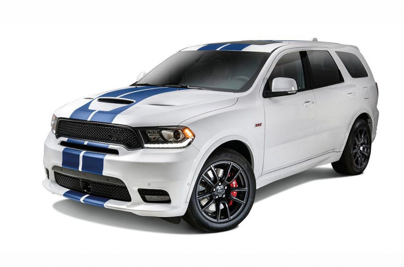 Double rally stripes graphics decals for Dodge Durango