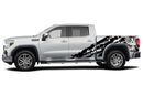 Eagle flag shredded graphics decals for GMC Sierra
