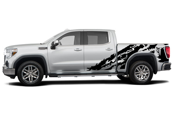 Eagle shredded graphics decals for GMC Sierra