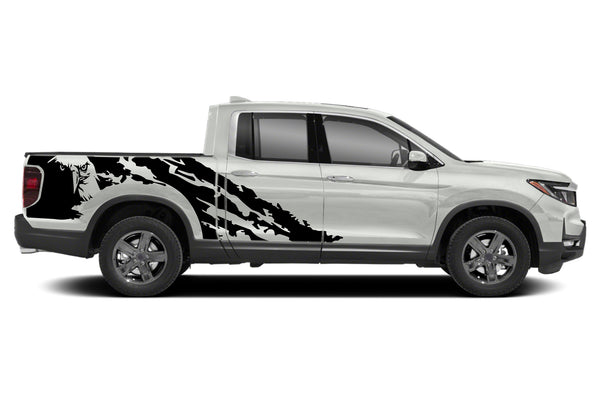 Eagle shredded side graphics decals for Honda Ridgeline