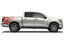 Flag bed side graphics decals for Nissan Titan