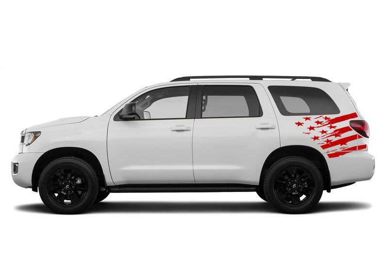 Side flag graphics decals for Toyota Sequoia 2008-2022