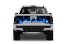 Flames print tailgate graphics decals for Toyota Tacoma