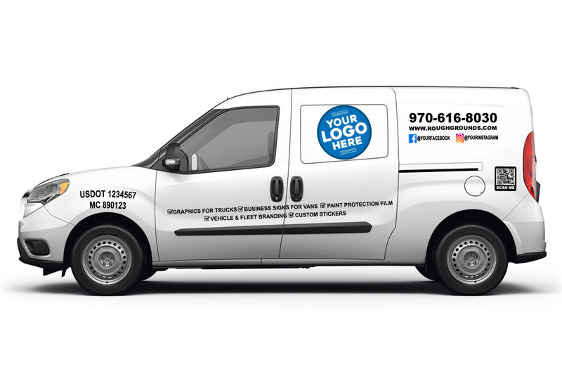 Dodge Ram ProMaster City Decal Kit – Business Signs & Reflective Tape
