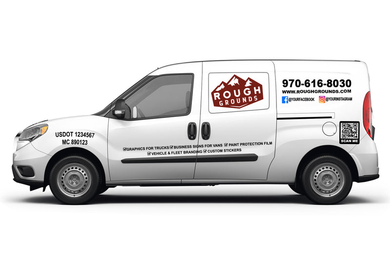 Dodge Ram ProMaster City Decal Kit – Business Signs & Reflective Tape