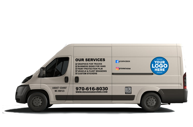 Dodge Ram ProMaster Full Decal Kit – Business Signs & Reflective Tape