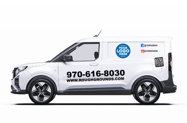 Ford Transit Courier Full Decal Kit – Business Signs & Reflective Tape