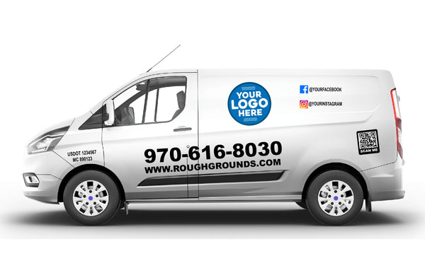 Ford Transit Custom Full Decal Kit – Business Signs & Reflective Tape