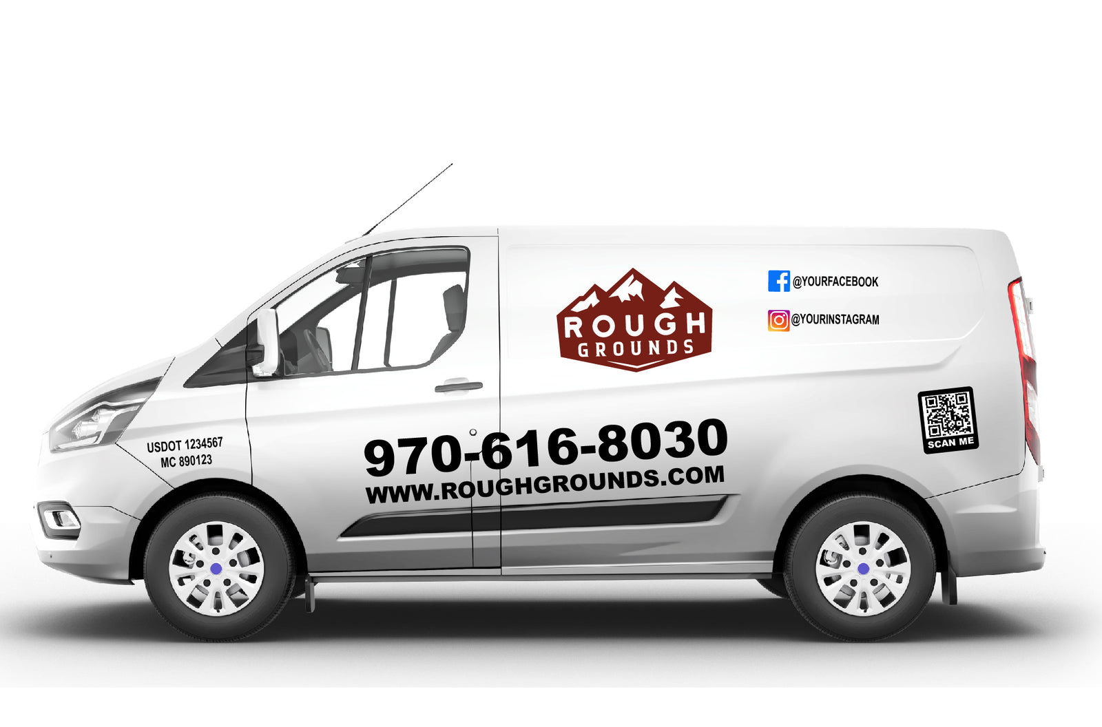 Ford Transit Custom Full Decal Kit – Business Signs & Reflective Tape