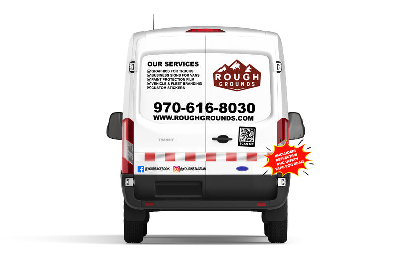 Custom Full Business Signs & Vinyl Lettering Decals for Ford Transit