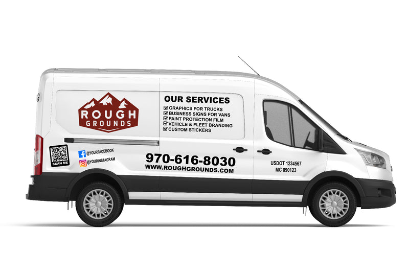 Custom Full Business Signs & Vinyl Lettering Decals for Ford Transit
