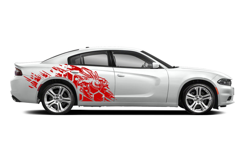 Furious hornet side graphics decals for Dodge Charger