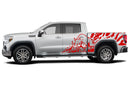 Rhino splash side decals graphics compatible with GMC Sierra