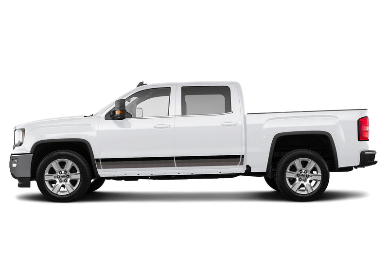 Retro themes side center decals for GMC Sierra 2014-2018