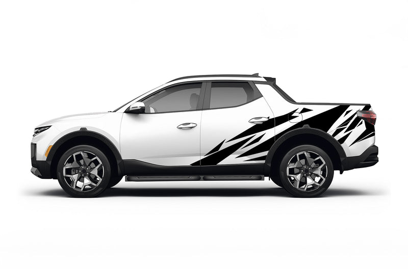 Geometric pattern graphics decals for Hyundai Santa Cruz