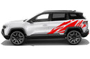 Geometric pattern graphics side  decals compatible with Jeep Compass