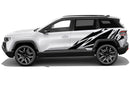 Geometric pattern graphics side  decals compatible with Jeep Compass