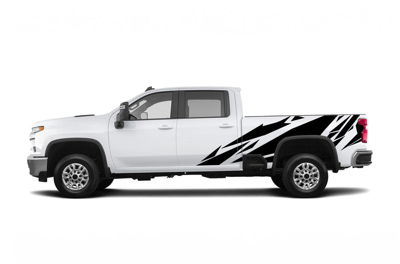 Geometric pattern graphics decals for Chevrolet Silverado 2500HD