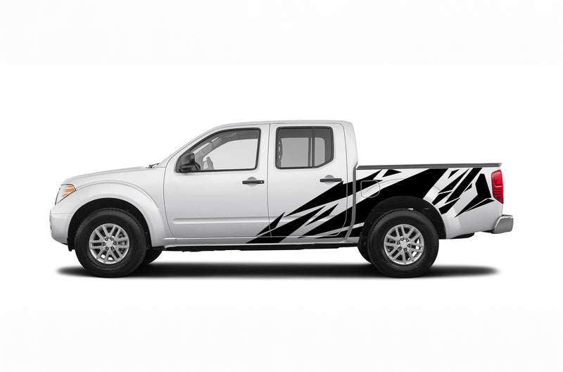 Geometric pattern side graphics decals for Nissan Frontier 2005-2021