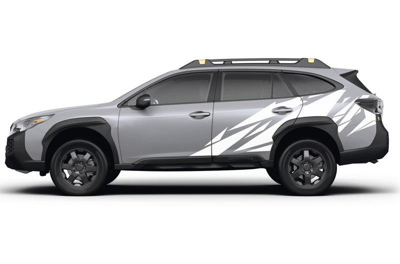 Geometric pattern side graphics decals for Subaru Outback