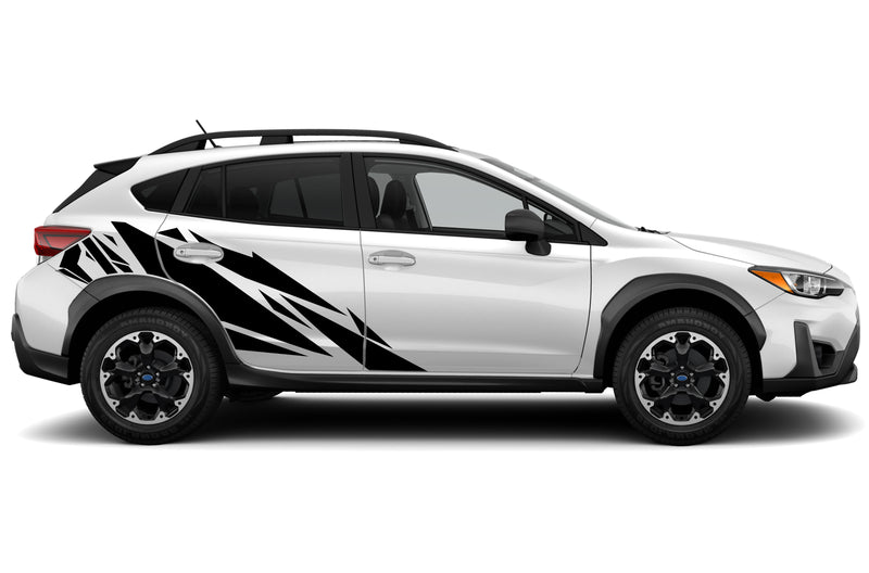 Geometric pattern graphics decals for Subaru Crosstrek 2018-2023