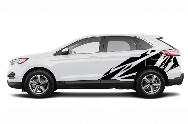 Geometric pattern side decals graphics decals for Ford Edge