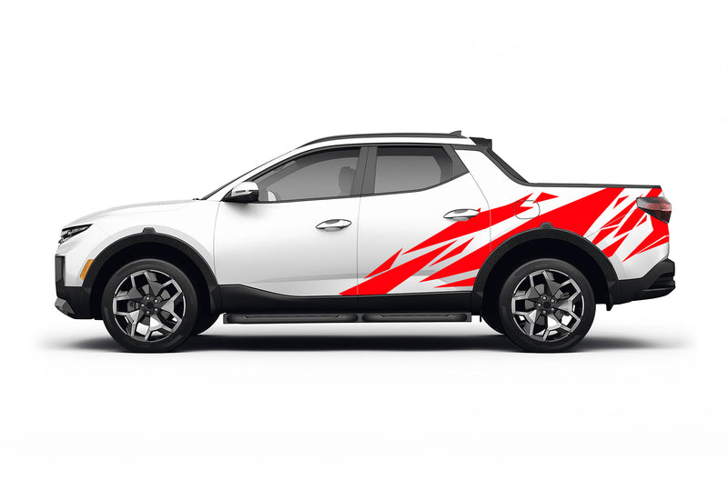 Geometric pattern graphics decals for Hyundai Santa Cruz