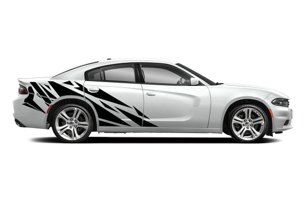 Geometric patterns side graphics decals for Dodge Charger