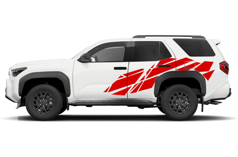 Geometric sequence side graphics decals compatible with Toyota 4Runner