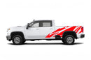 Geometric pattern graphics decals for Chevrolet Silverado 2500HD