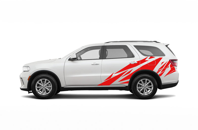 Geometric pattern side graphics decals for Dodge Durango