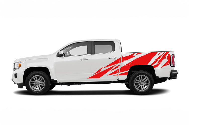 Geometric pattern side graphics decals for GMC Canyon 2015-2022