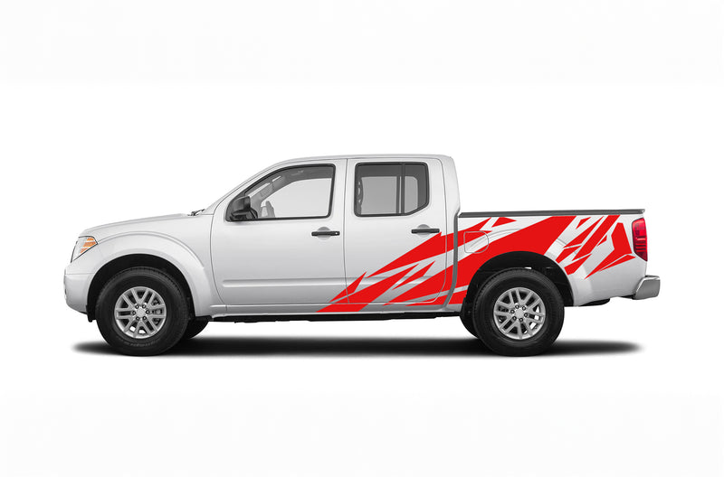 Geometric pattern side graphics decals for Nissan Frontier 2005-2021