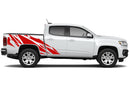 Geometric patterned graphics decals for Chevrolet Colorado 2015-2022