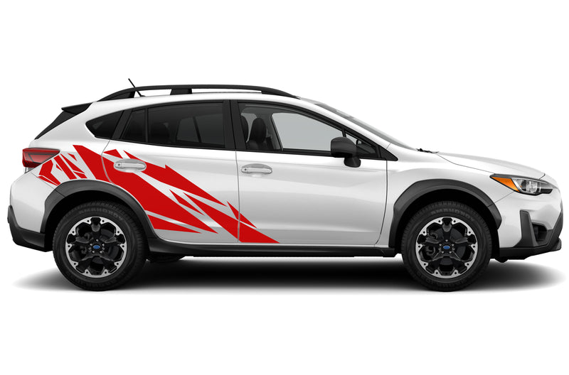 Geometric pattern graphics decals for Subaru Crosstrek 2018-2023