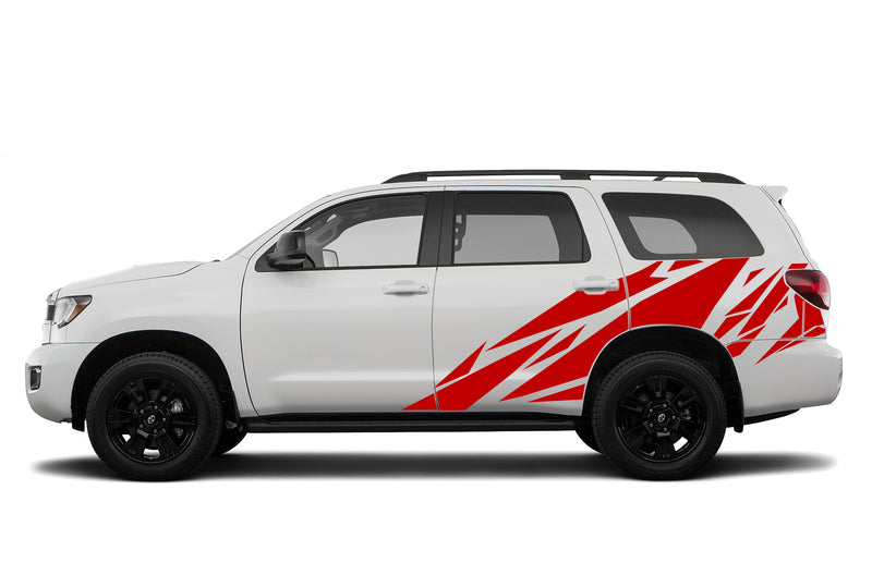 Geometric pattern side graphics decals for Toyota Sequoia 2008-2022