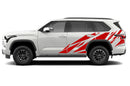 Geometric pattern side graphics vinyl decals for Toyota Sequoia