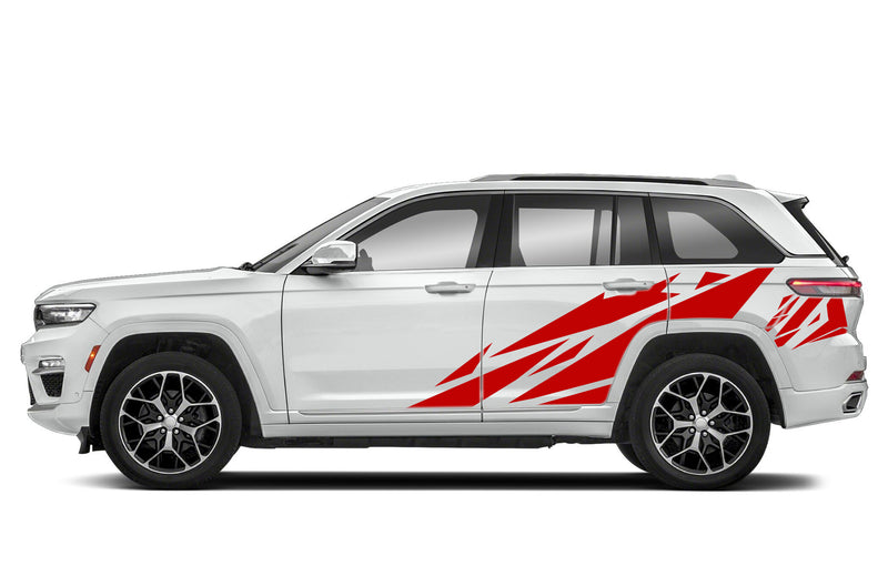 Geometric pattern graphics decals compatible with Jeep Grand Cherokee
