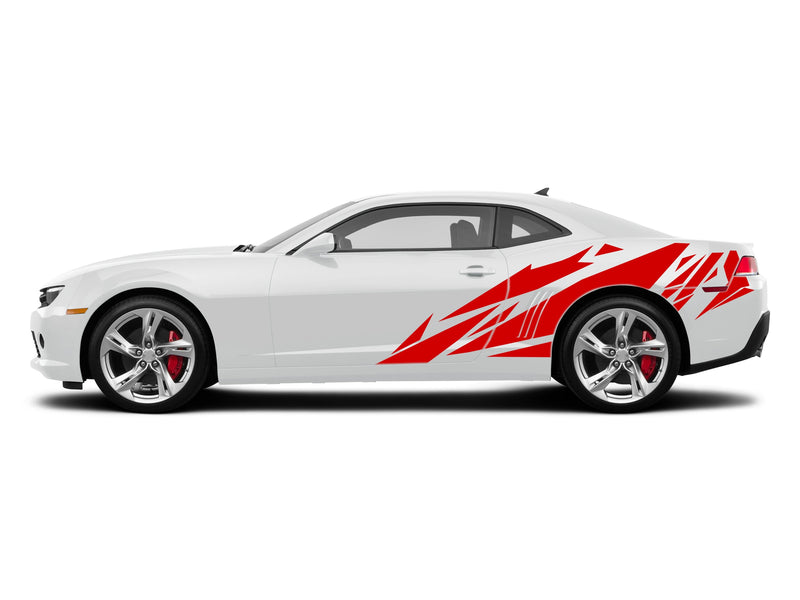 Geometric patterns side decals for Chevrolet Camaro 2010-2015