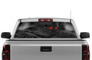 Ghost skull perforated decal for Chevrolet Silverado 2014-2018 